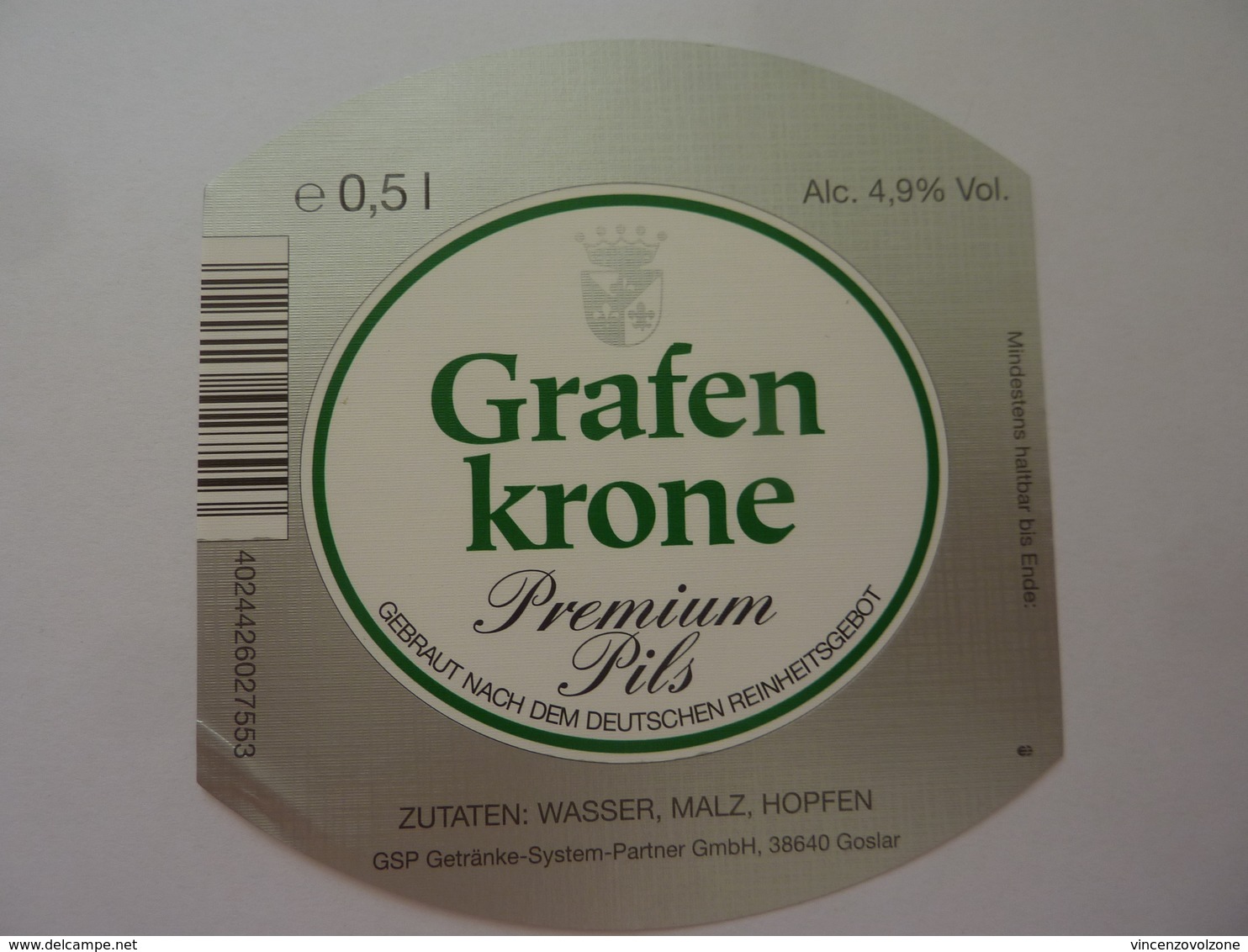 Etichetta "GRAFEN KRONE" - Birra