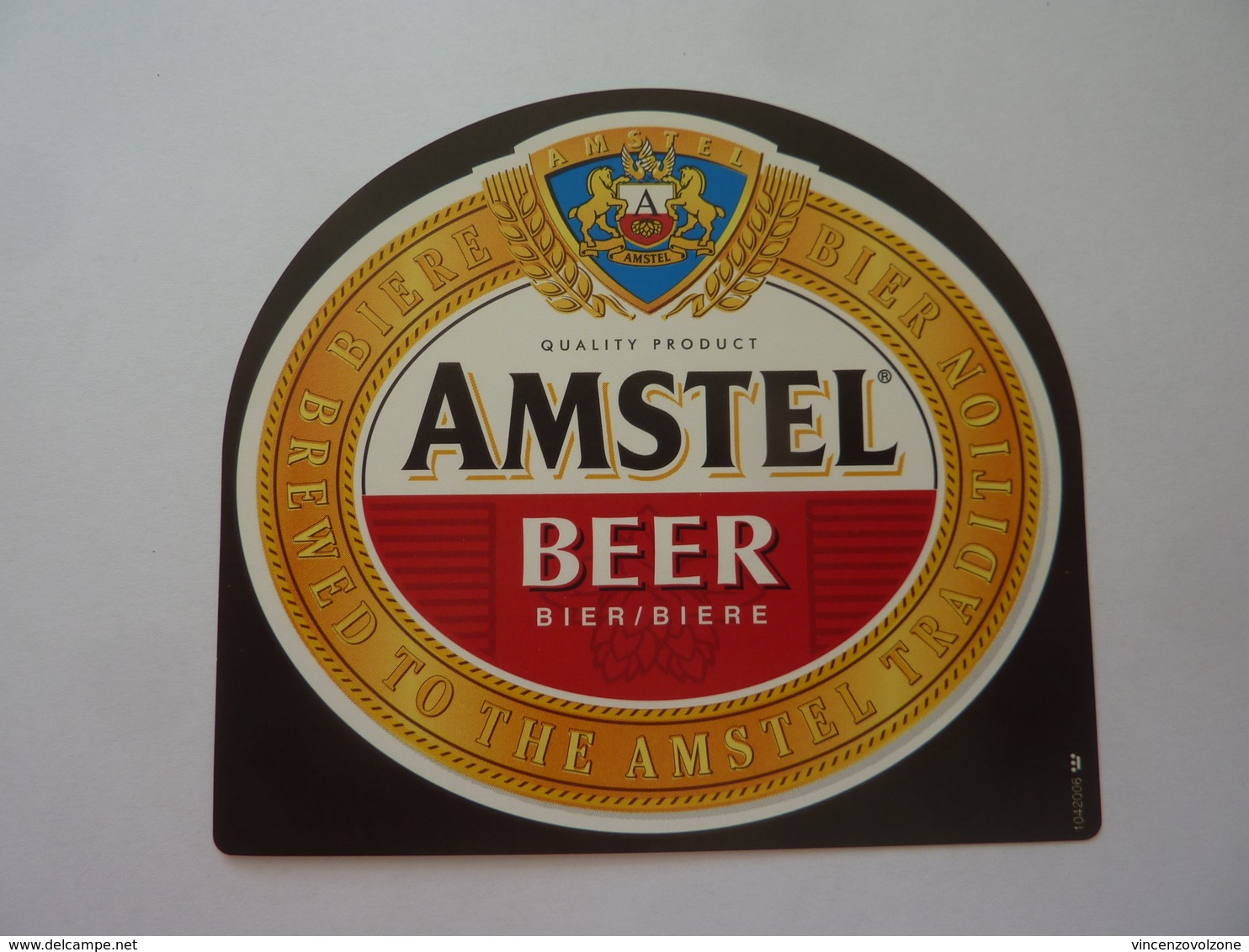 Etichetta "AMSTEL BEER" - Birra