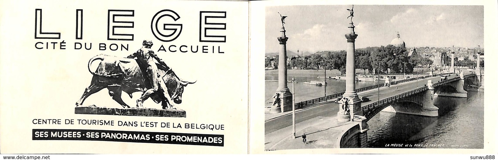 Liège - Petit Cahier Format CP 4 Feuilles (panorama, Animation, Tram Tramway...) Cité Du Bon Accueil - Liege