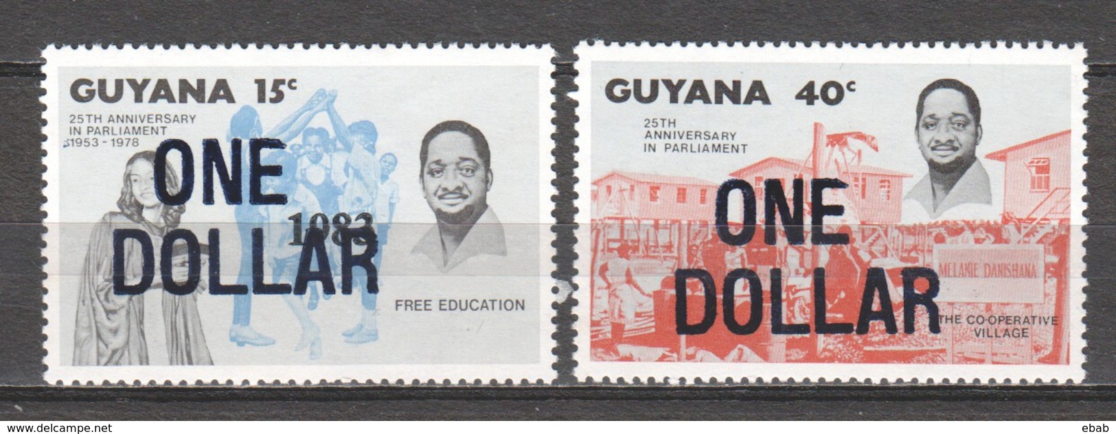 Guyana 1983 Mi 949-950 MNH - Guyana (1966-...)