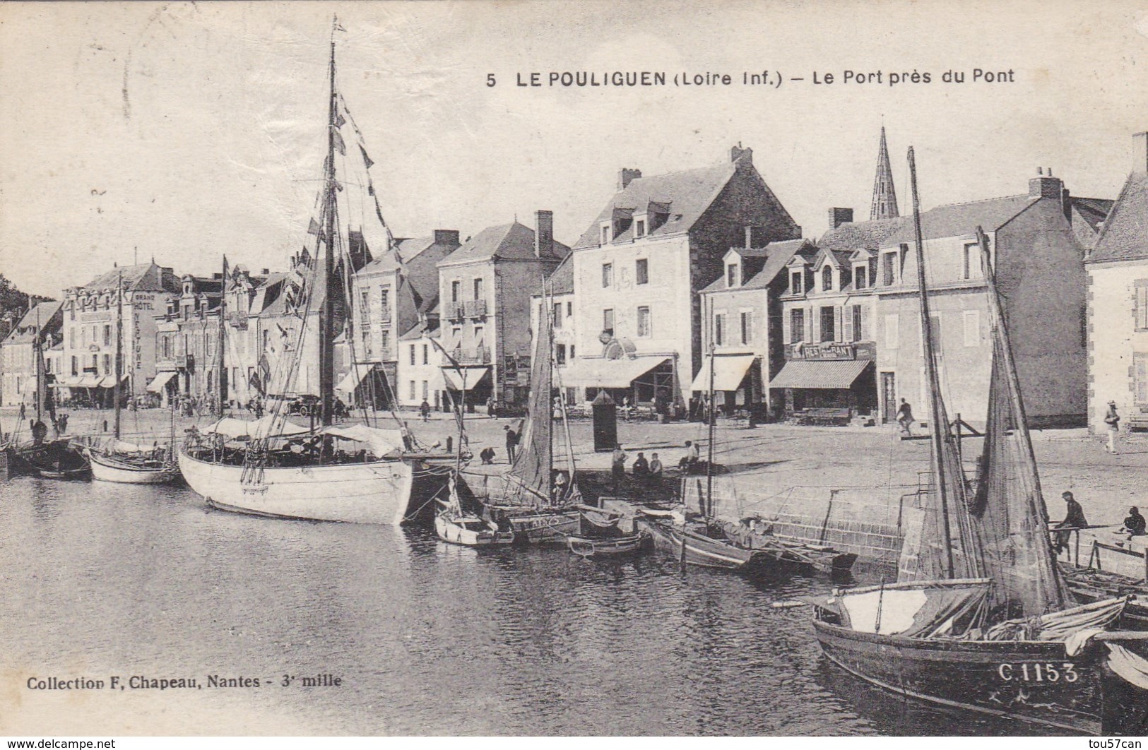 LE POULIGUEN - LOIRE-ATLANTIQUE - (44) - CPA ANIMÉE 1918. - Le Pouliguen