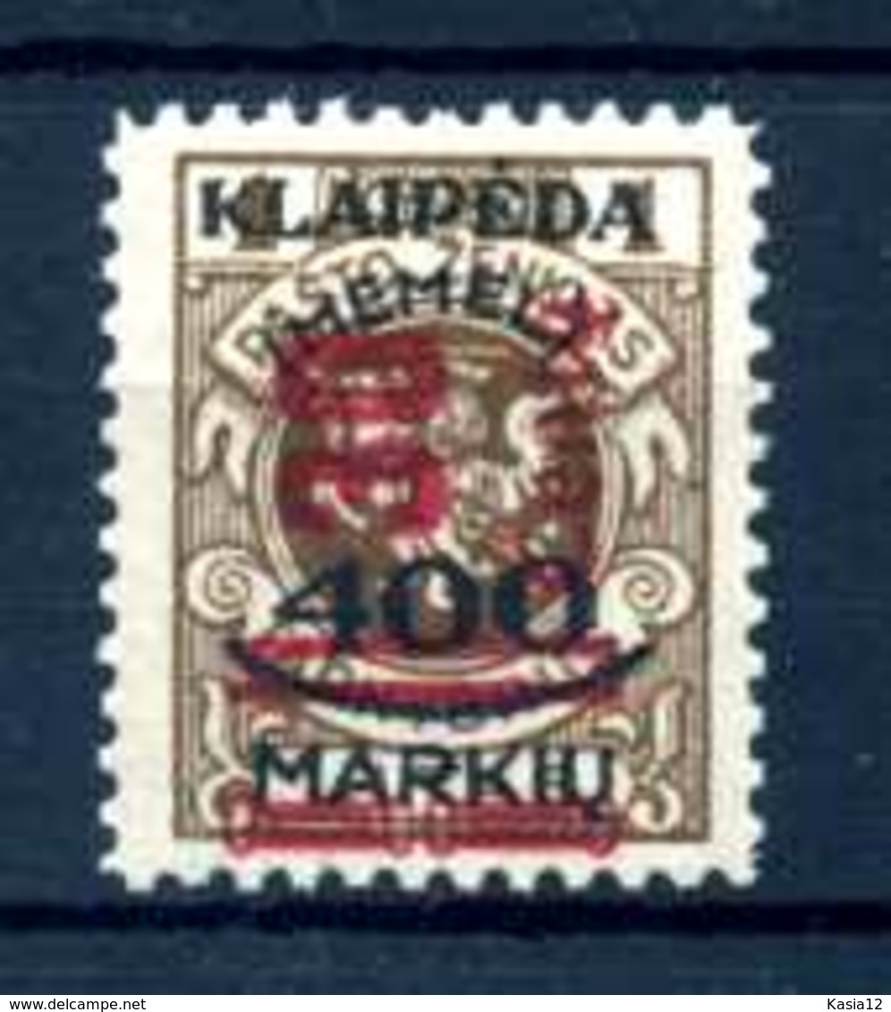 Z41332)Memel 232**, Luxus - Memel (Klaïpeda) 1923