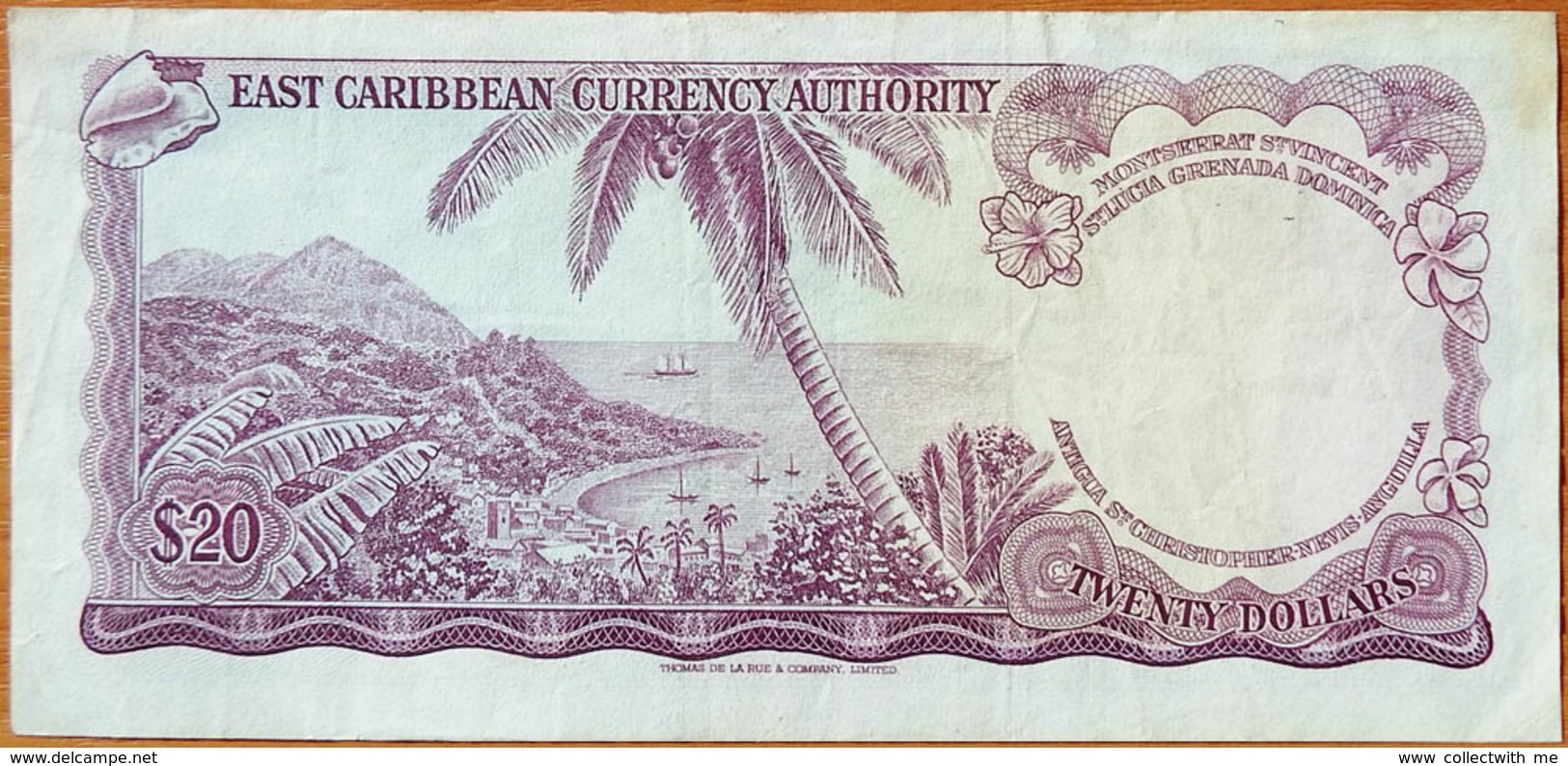 East Caribbean St. Lucia 20 Dollars 1965 P-15l - Caraïbes Orientales