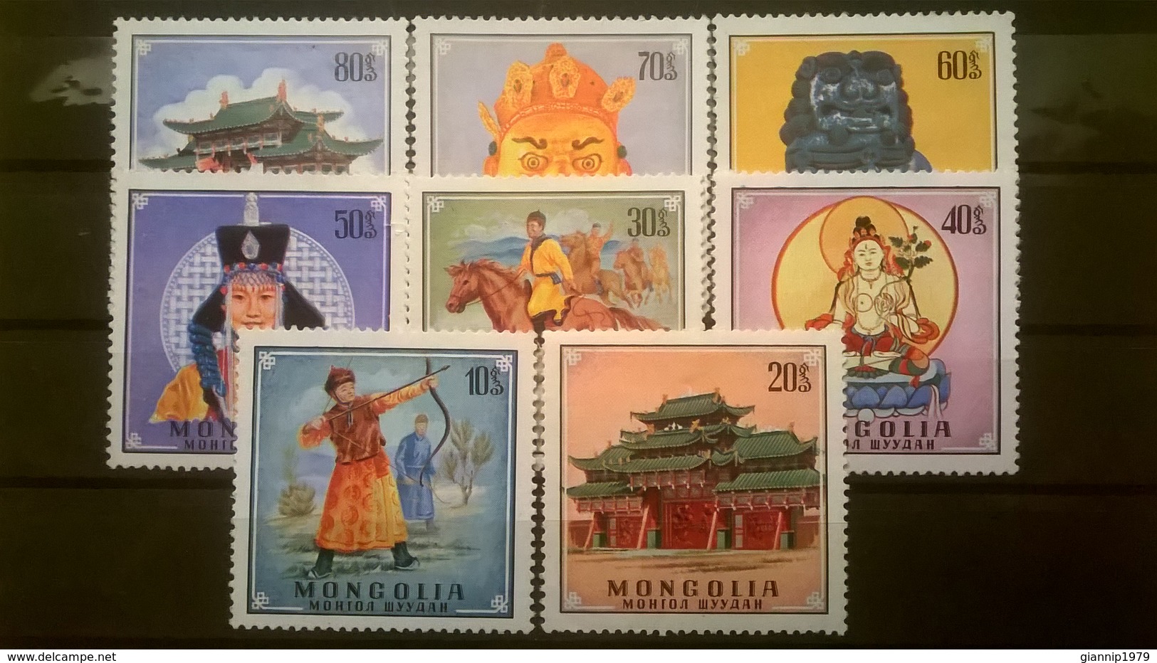 FRANCOBOLLI STAMPS MONGOLIA 1970 MNH** NUOVI SERIE COMPLETA VITA TRADIZIONALE TRADITIONAL LIFE - Mongolië