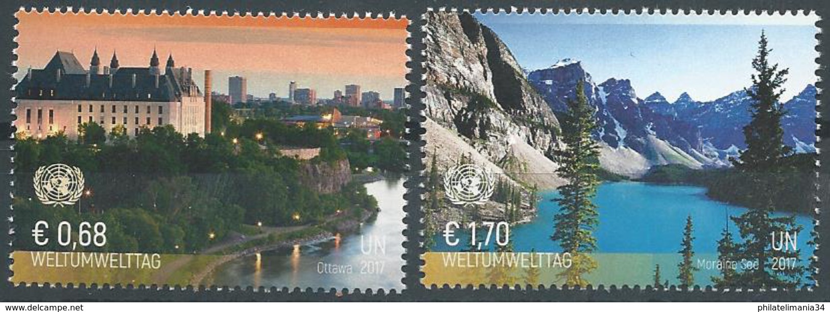 NU 2017 - Bureau De Vienne - Journée Mondiale De L'environnement - Unused Stamps