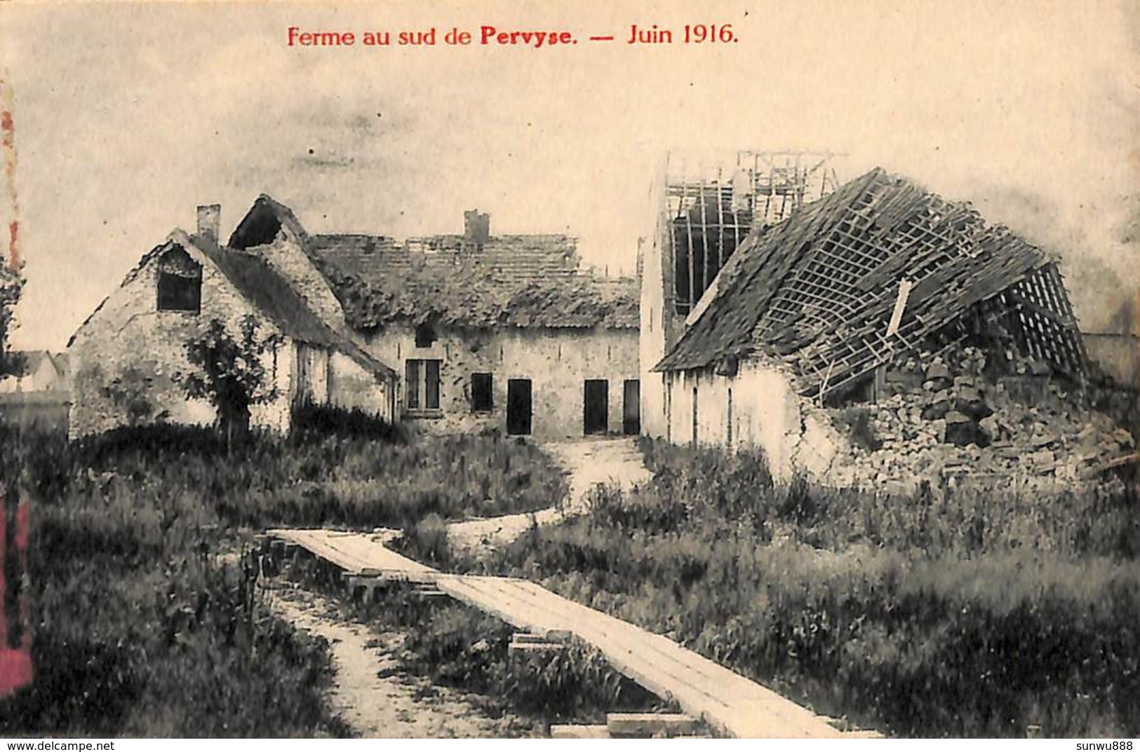 Ferme Au Sud De Pervyse - Juin 1916 (PhoB) - Poperinge