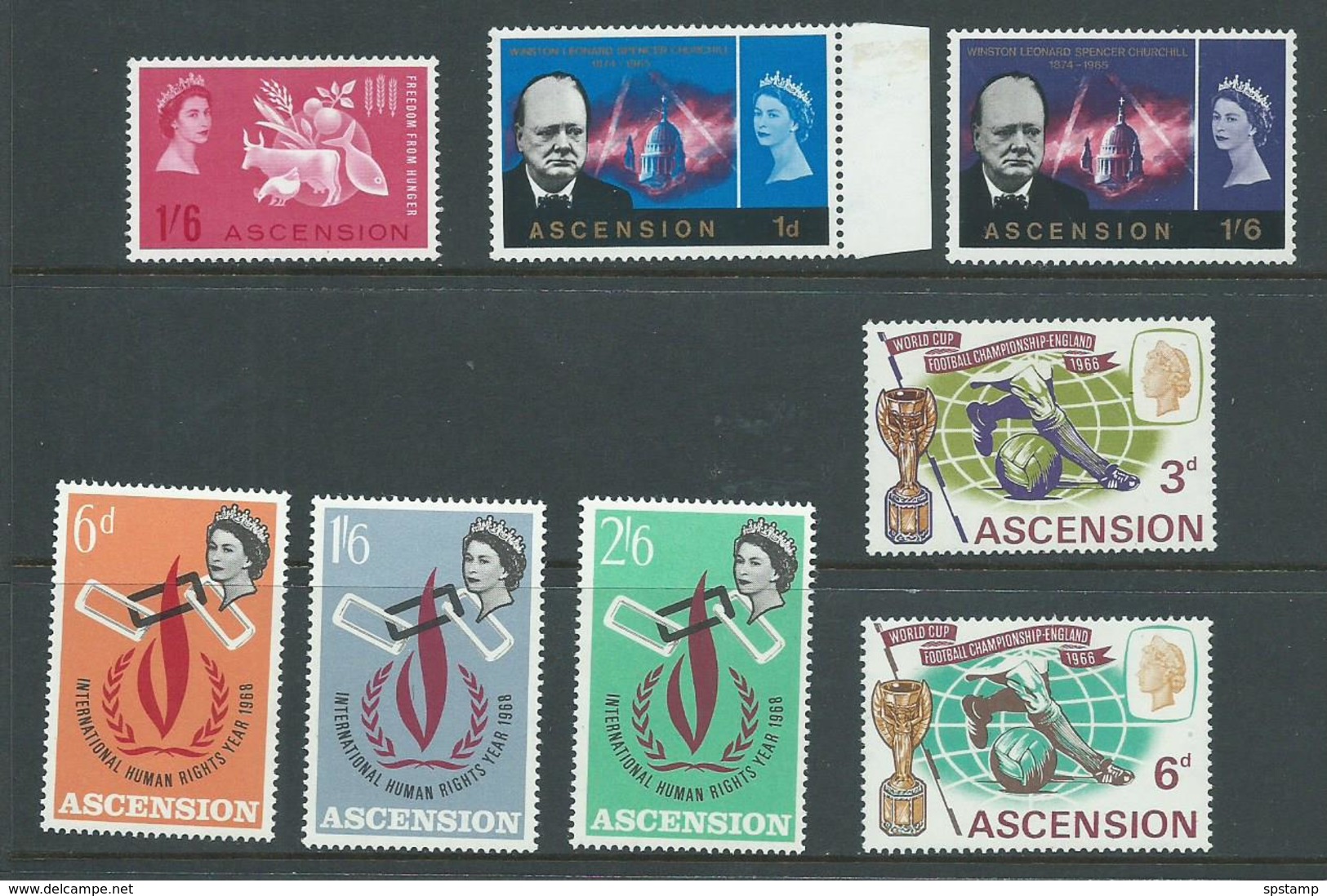 Ascension 1963 - 68 Small Group Incl FFH, Churchill 1/6 , SWC & HRY MLH - Ascension