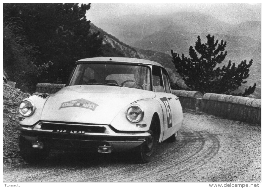 Rally Coupe Des Alpes 1962  -  Citroen ID19  -  Trautmann/Chopin   -  CP - Rallyes