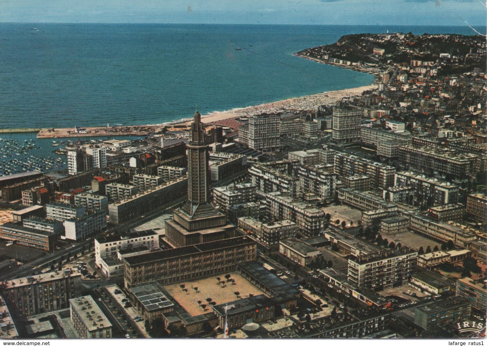 LE HAVRE EN AVION SUR LA PORTE OCEANE PLI MARQUE EN HAUT COIN DROIT - Non Classés