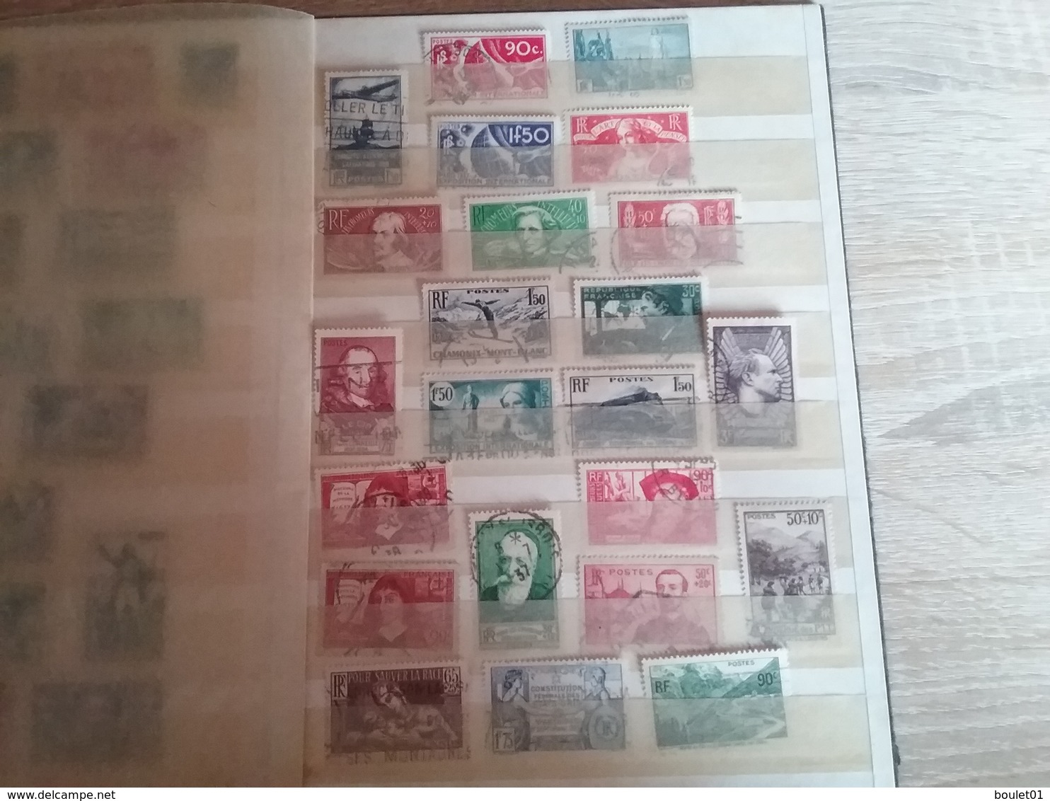 1album de timbres de France oblitèrrés de 1860 à 1958 départ à 1 euro (forte cote)
