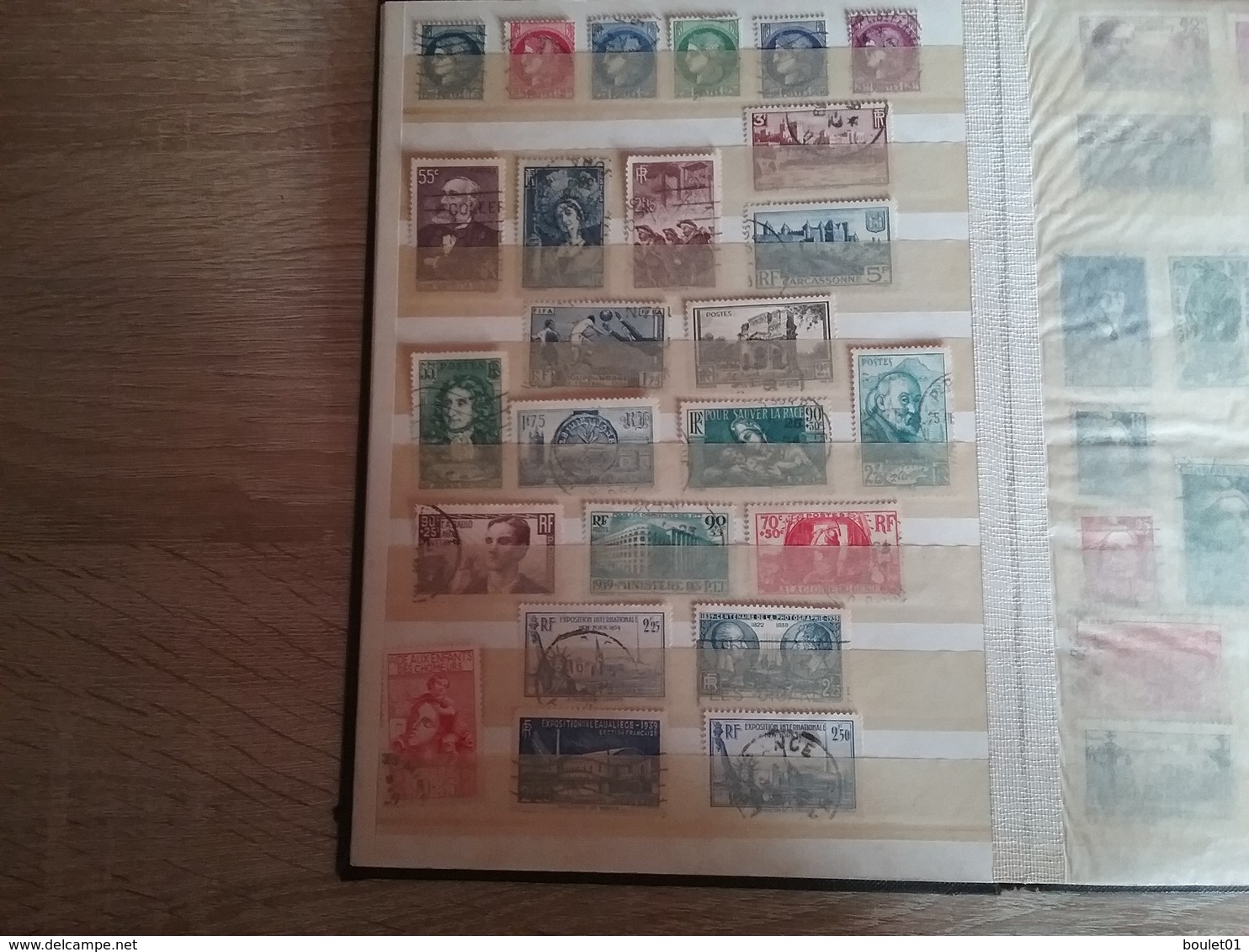 1album de timbres de France oblitèrrés de 1860 à 1958 départ à 1 euro (forte cote)