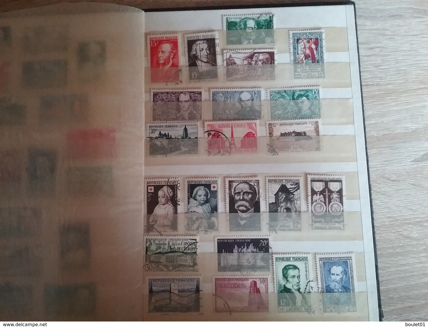 1album de timbres de France oblitèrrés de 1860 à 1958 départ à 1 euro (forte cote)