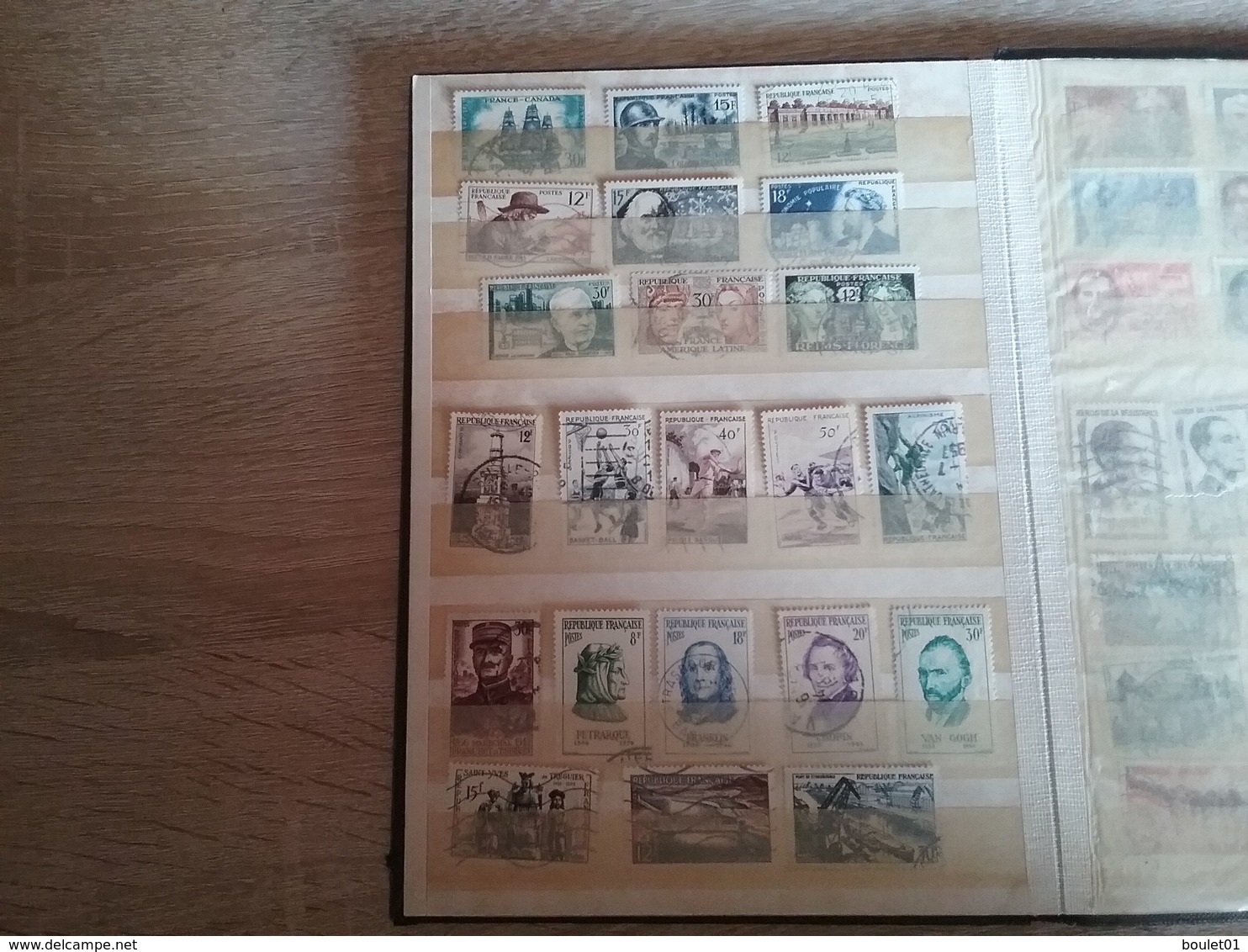 1album de timbres de France oblitèrrés de 1860 à 1958 départ à 1 euro (forte cote)