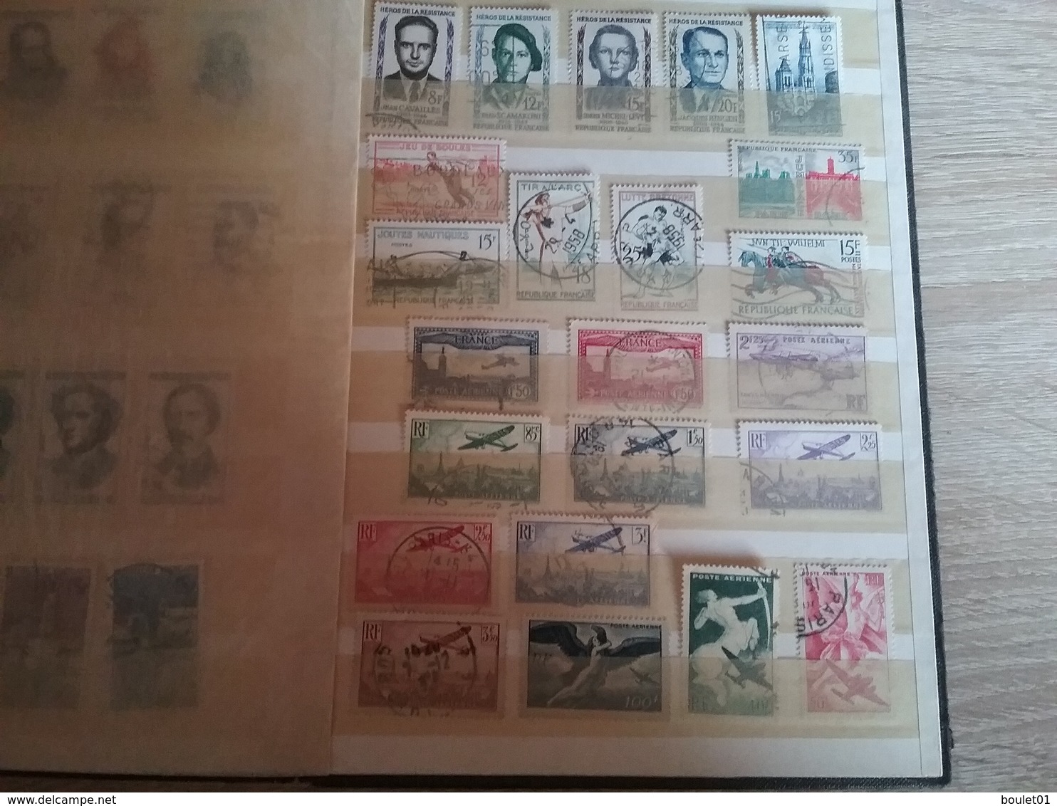 1album de timbres de France oblitèrrés de 1860 à 1958 départ à 1 euro (forte cote)