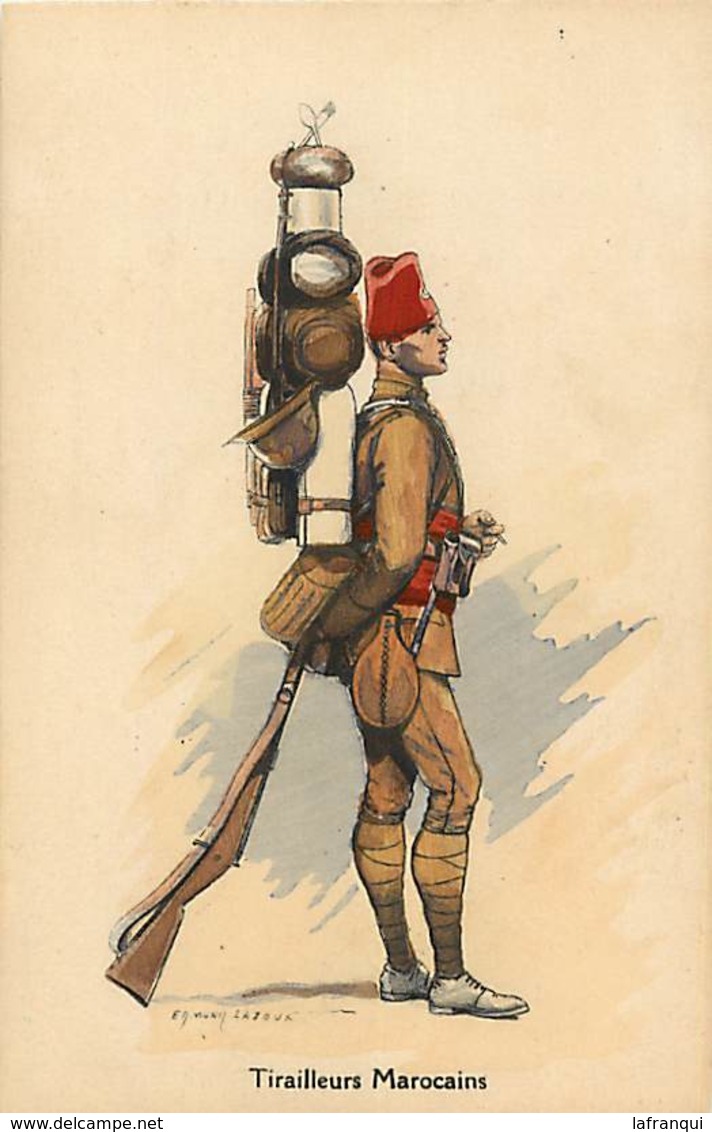 Themes Div-ref Z678- Militaires -militaria -regiments - Uniformes 1er Empire -illustrateurs -illustrateur Edmond Lajoux- - Uniformes