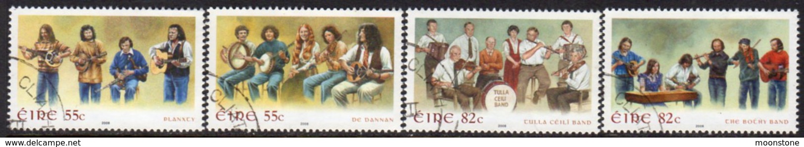 Ireland 2008 Irish Music II Set Of 4, Used, SG 1919/22 - Usati