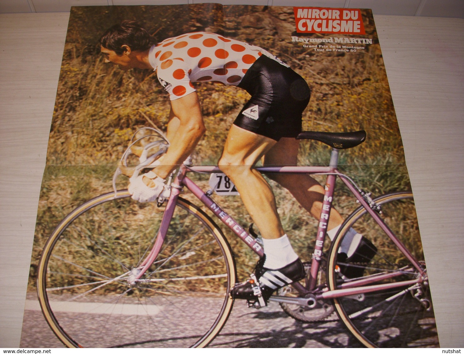 CYCLISME POSTER RAYMOND MARTIN MAILLOT POIS - ENCYCLOPEDIE A à Z De REIMS à REPOS - MC288 - Sport