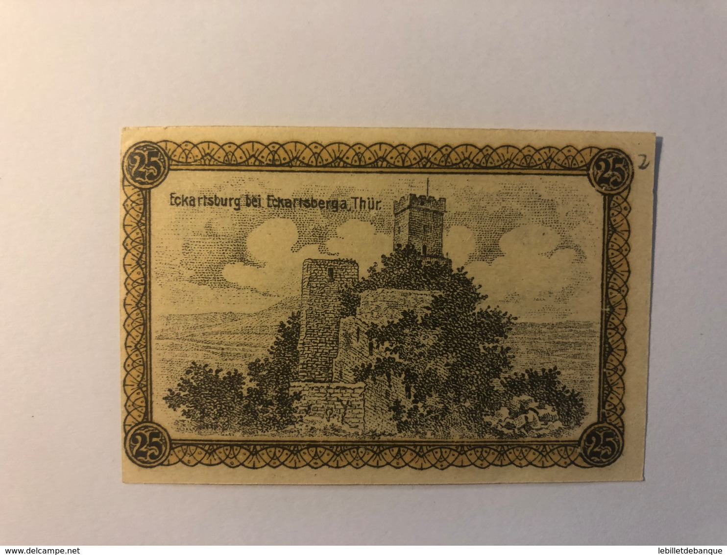 Allemagne Notgeld Eckertsberga 25 Pfennig - Collections