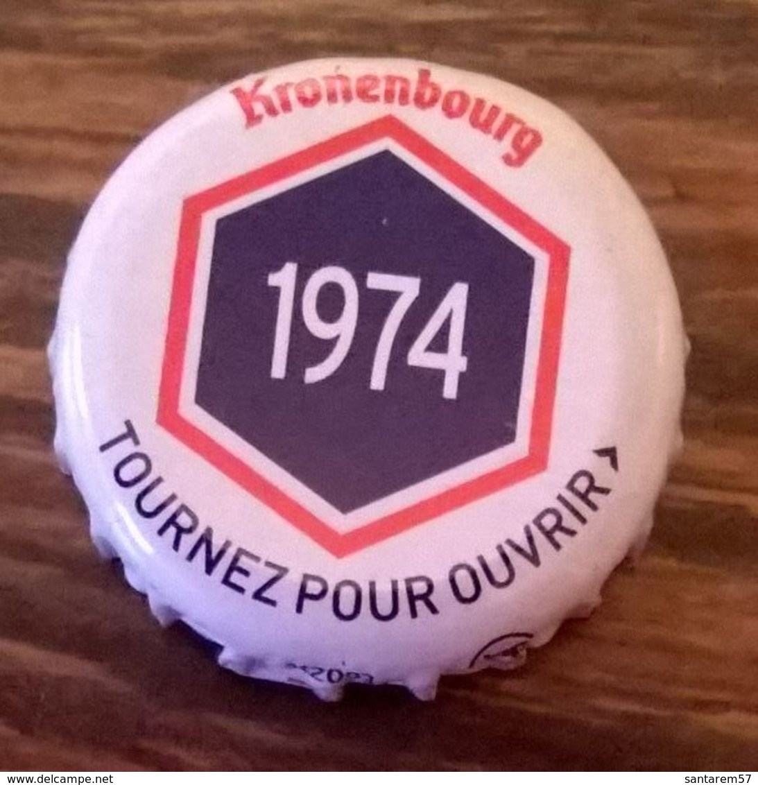 France Capsule Bière Crown Cap Beer Kronenbourg Les Années Qui Comptent 1974 - Bière