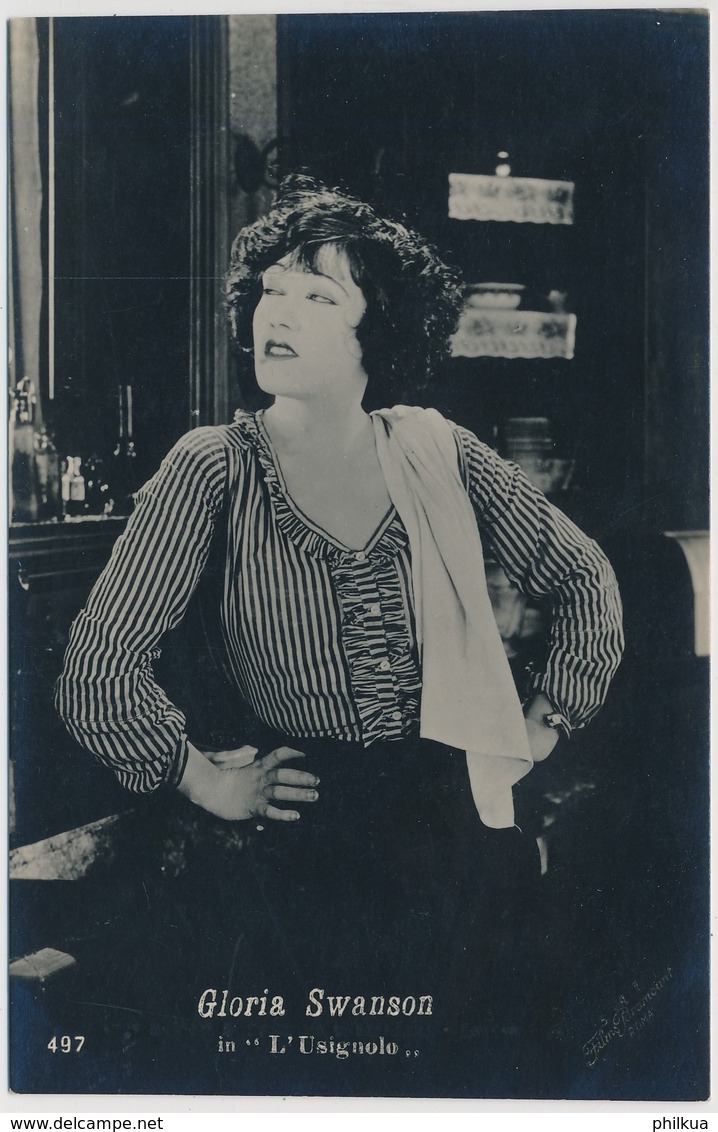 POSTAL FOTOGRAFIA DEL ACTOR GLORIA SWANSON / 497 / In L' USIGNOLO - Photos