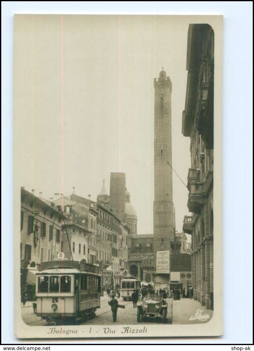 XX003976/ Italien Bologna Via Rizzoli Straßenbahn Foto AK - Altri & Non Classificati