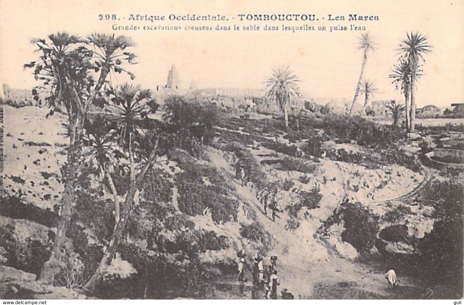 Afrique Occidentale  (Soudan)  MALI - TOMBOUCTOU  Les Mares Grandes Excavations Creusées Dans Le Sable *PRIX FIXE - Mali