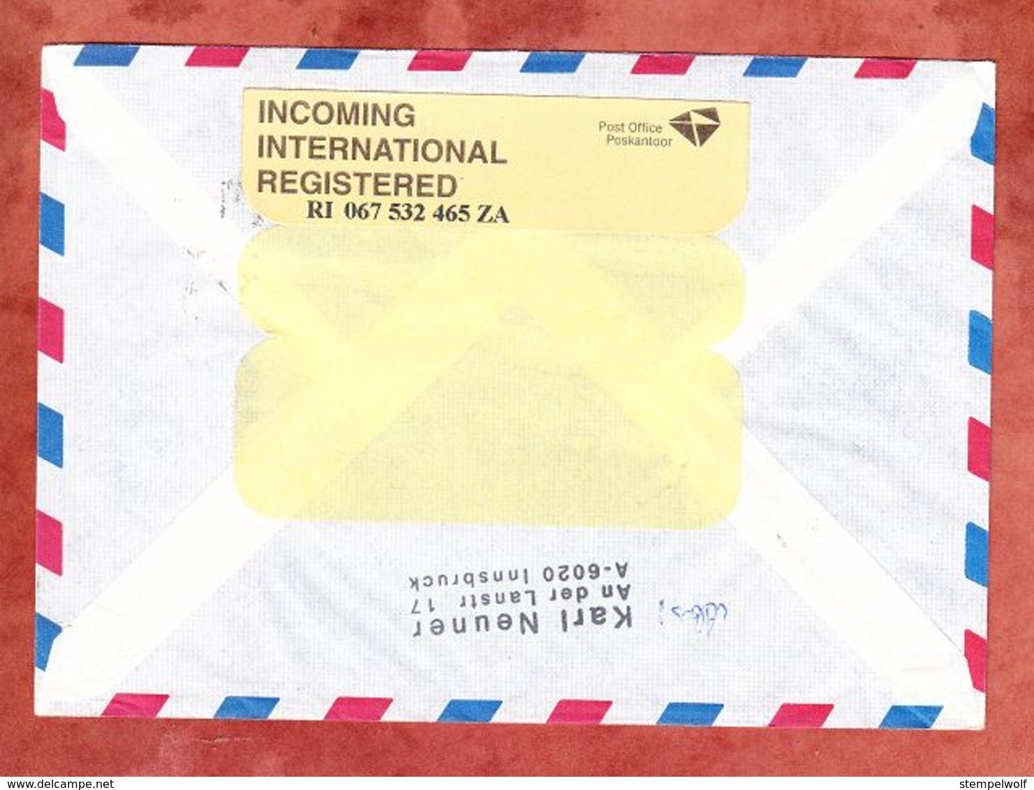 Luftpost, Einschreiben Reco, MiF Schubert U.a., Innsbruck-Neuarzl Nach Witfield 1998 (68310) - Storia Postale