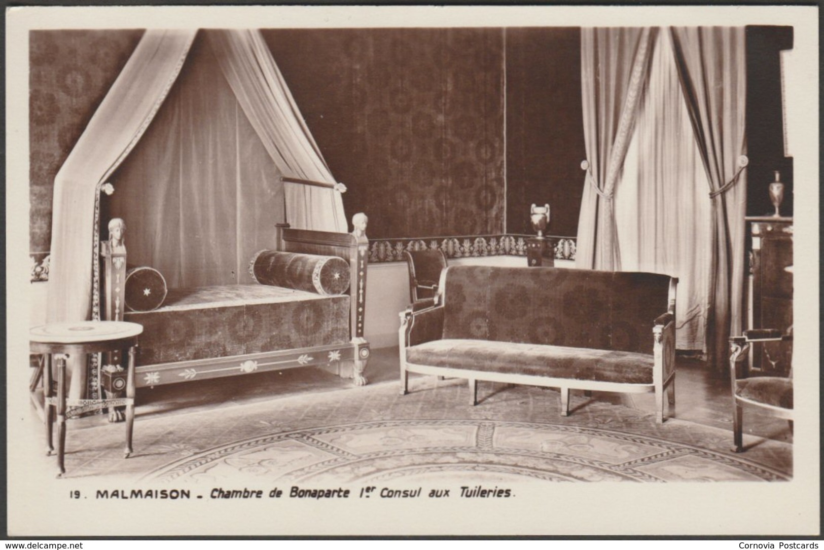 Chambre De Napoleon 1er, Malmaison, C.1940s - Musèes Nationaux Photo CPSM - Chateau De La Malmaison