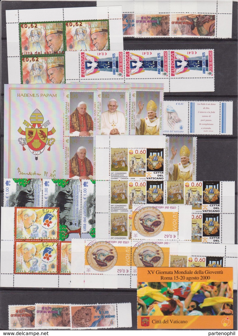 Vaticano Lotto MNH Face Value € 230,00 - Colecciones