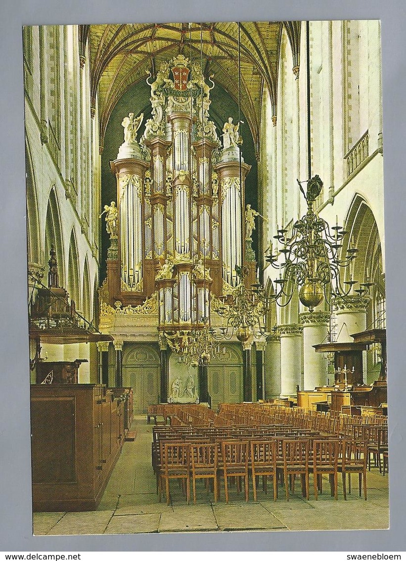 NL.- HAARLEM. Grote Of St. Bavokerk. Orgel. Preekstoel. . - Eglises Et Cathédrales