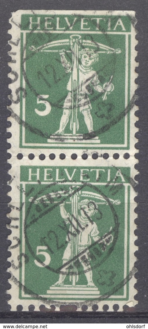 HELVETIA 1909: Mi 113 II / YT 136, O - FREE SHIPPING ABOVE 10 EURO - Used Stamps