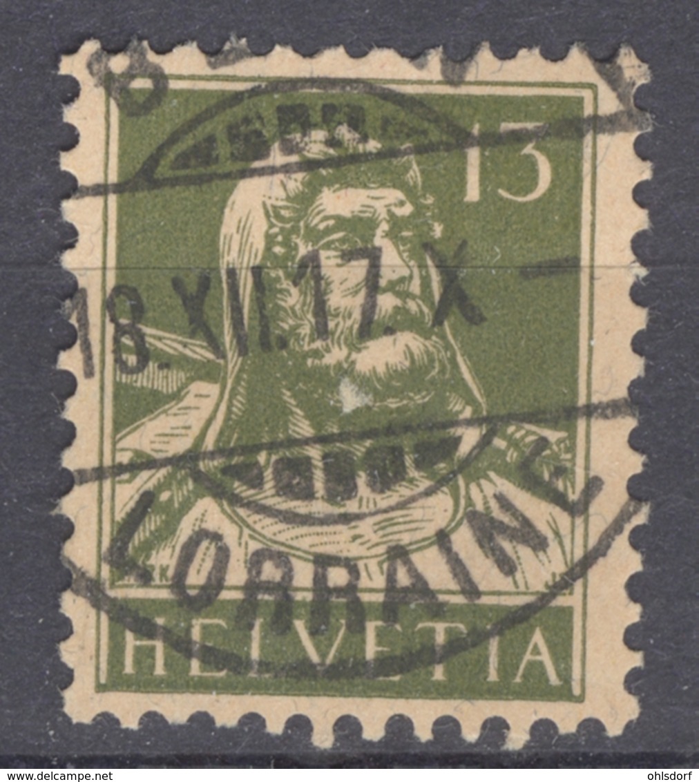 HELVETIA 1915-40: MI 139 / YT 140, O LORRAINE - FREE SHIPPING ABOVE 10 EURO - Used Stamps