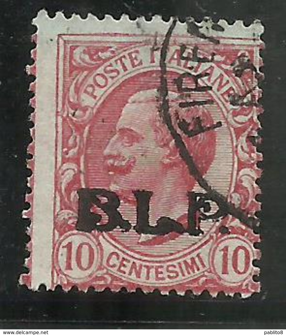 ITALY KINGDOM ITALIA REGNO BLP 1922 - 1923 CENT.10c USATO USED OBLITERE' FIRMATO SIGNED - Stamps For Advertising Covers (BLP)