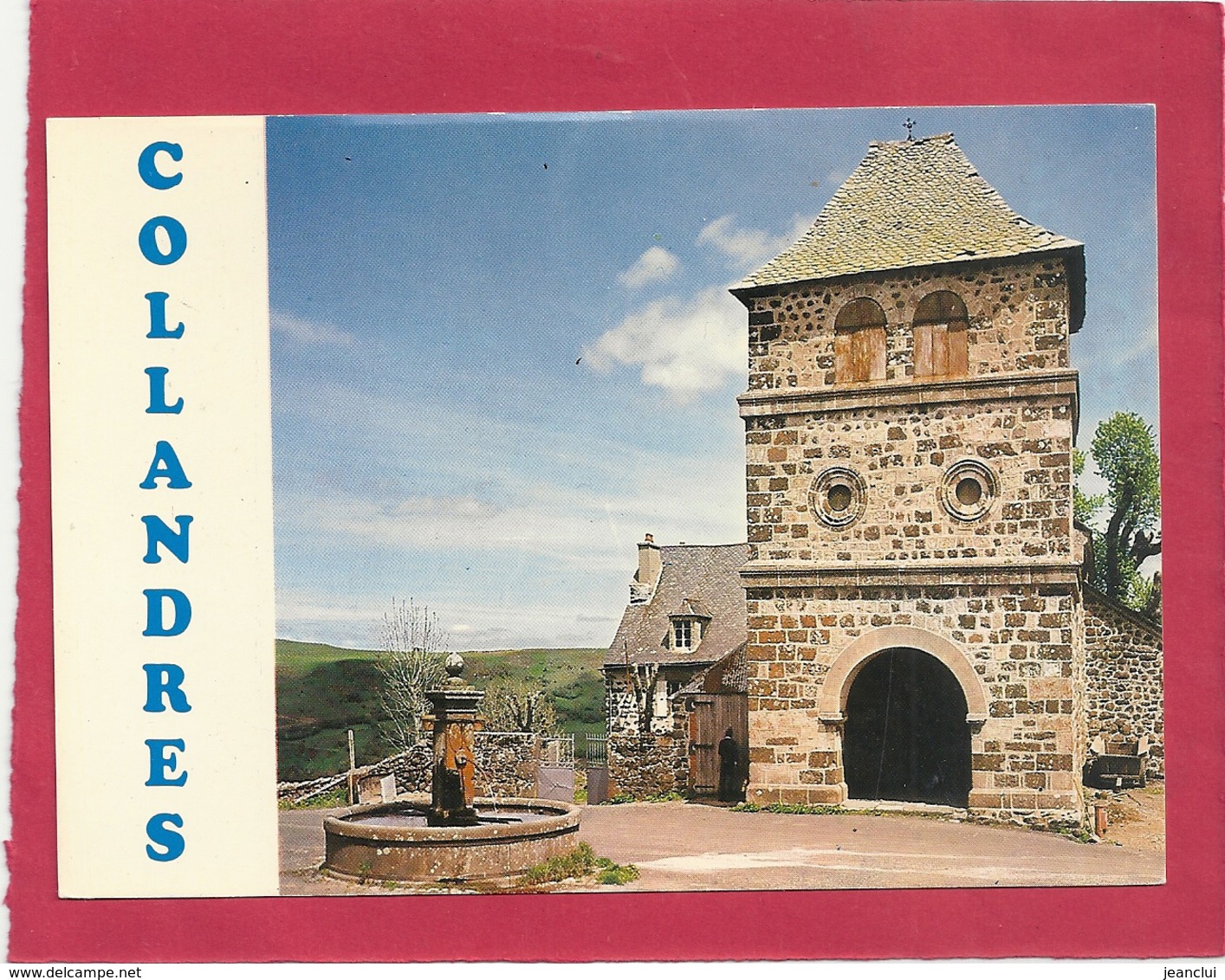 CPM . COLLANDRES . 6 Km De  RIOM-ES-MONTAGNES  L'EGLISE SAINT-MARTIN . CARTE NON ECRITE - Autres & Non Classés