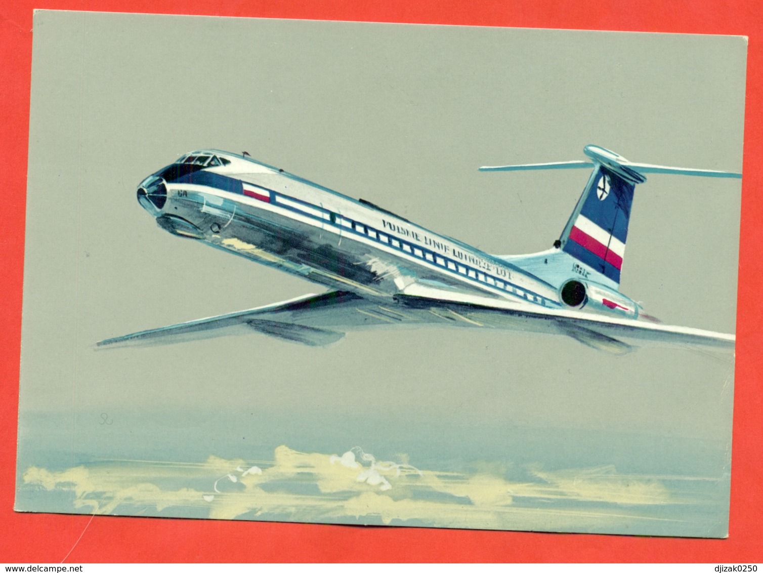 Poland. Tu-134. Post Card New. - 1946-....: Modern Era