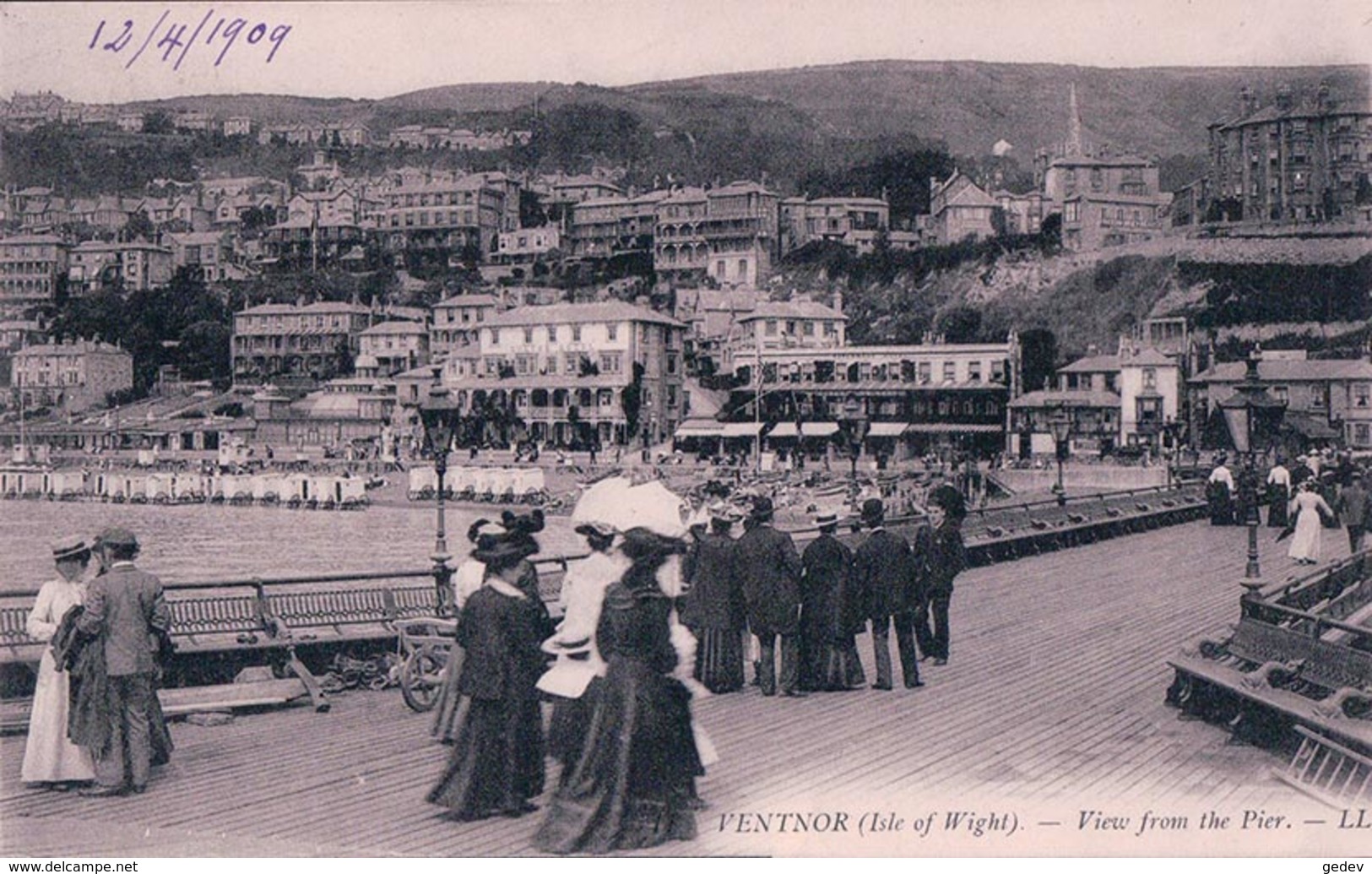 Angleterre Isle Of Wight, Ventnor, Bord De Mer (12.4.1909) - Ventnor