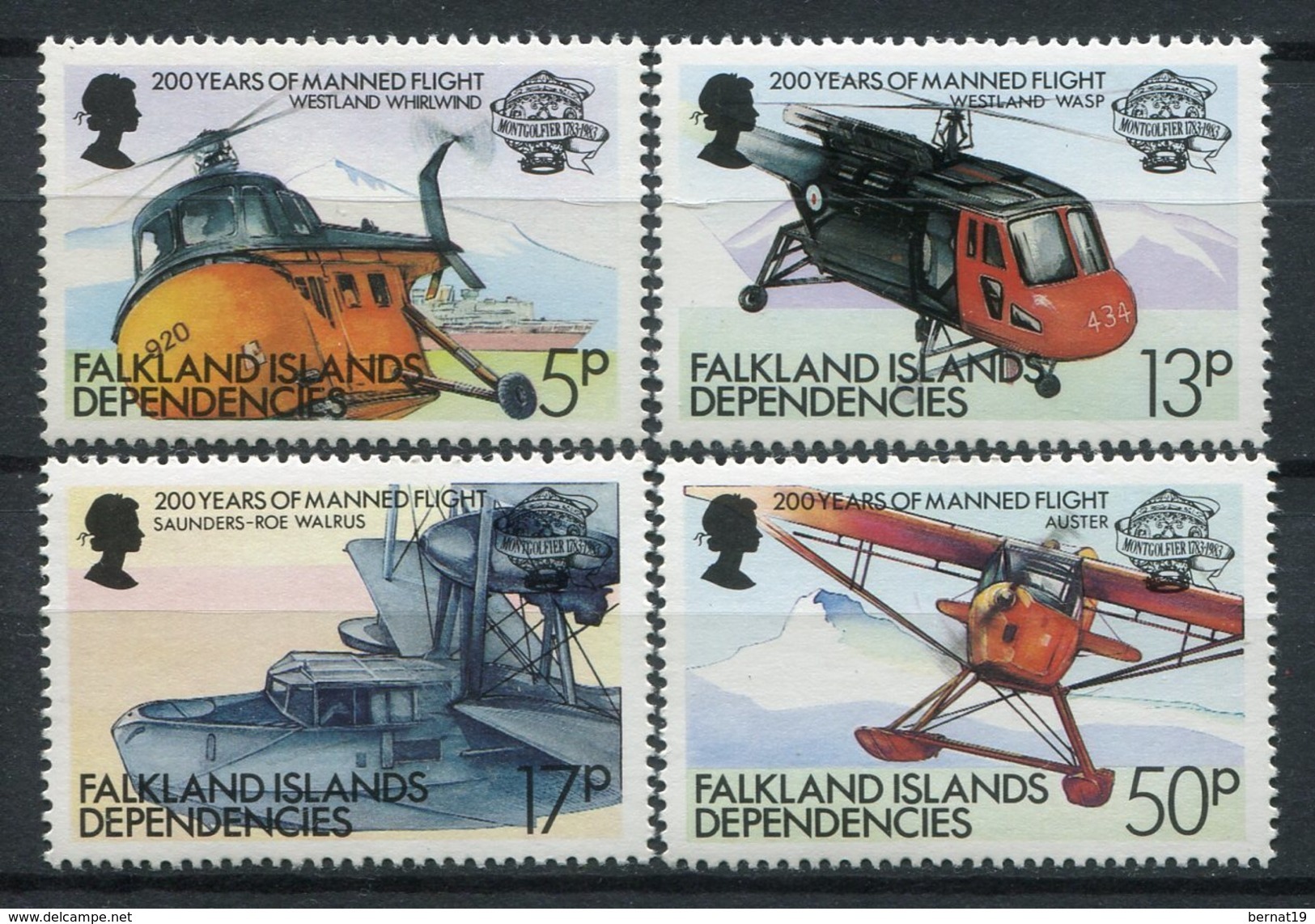 Falkland Dependencies 1983. Yvert 116-19 ** MNH. - Géorgie Du Sud