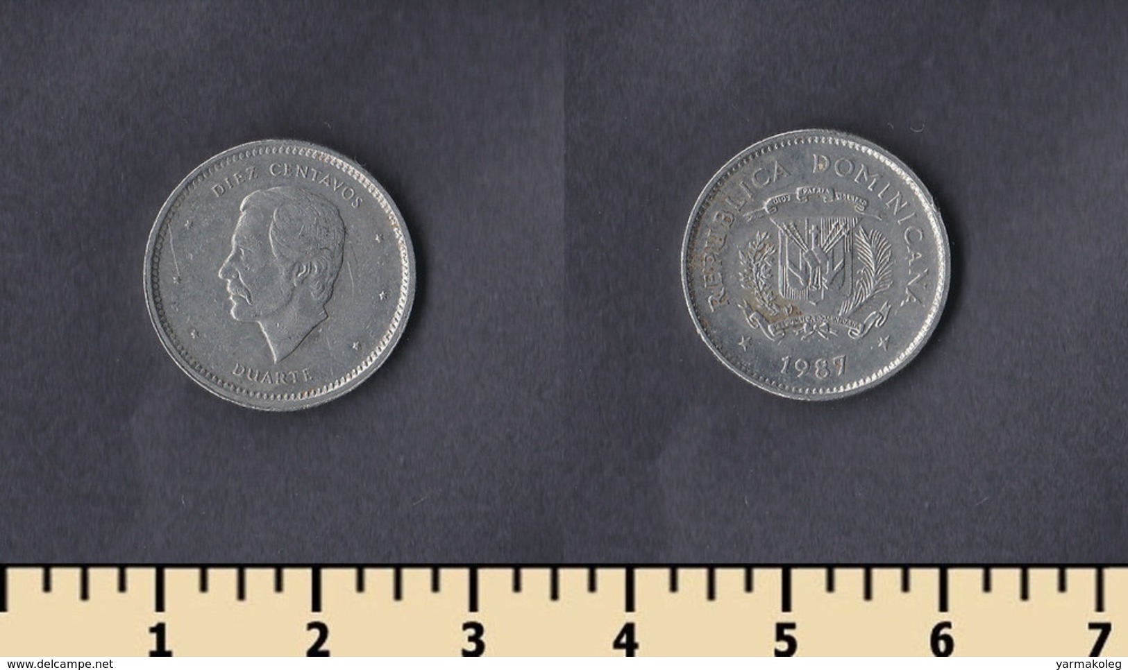 Dominicana 10 Centavos 1987 - Dominicaine