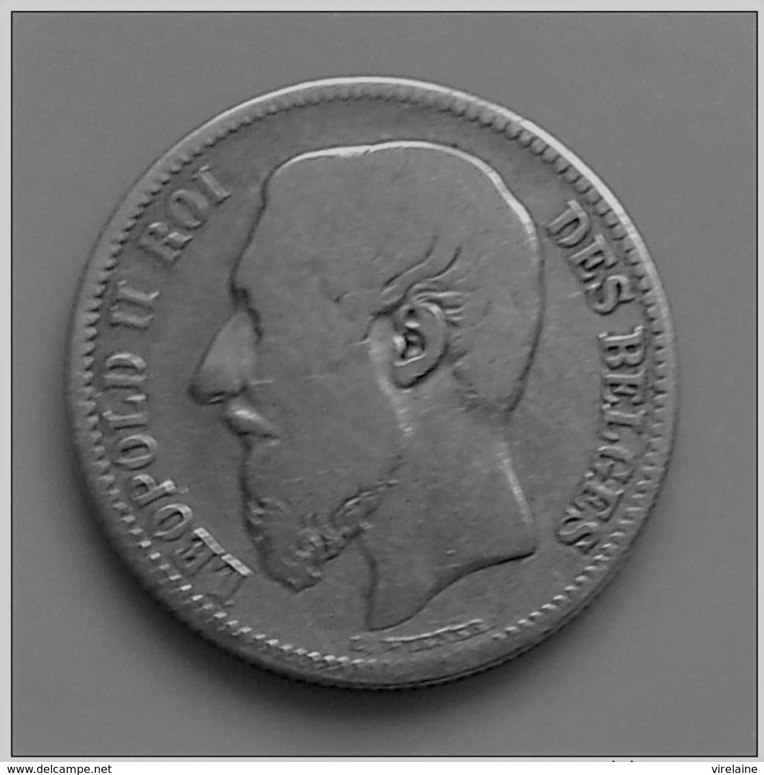 BELGIQUE LEOPOLD II  2 FRANCS 1867 ARGENT N°531D - 2 Francs