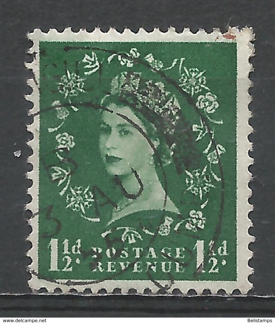 Great Britain 1956. Scott #319 (U) Queen Elizabeth II * - Oblitérés