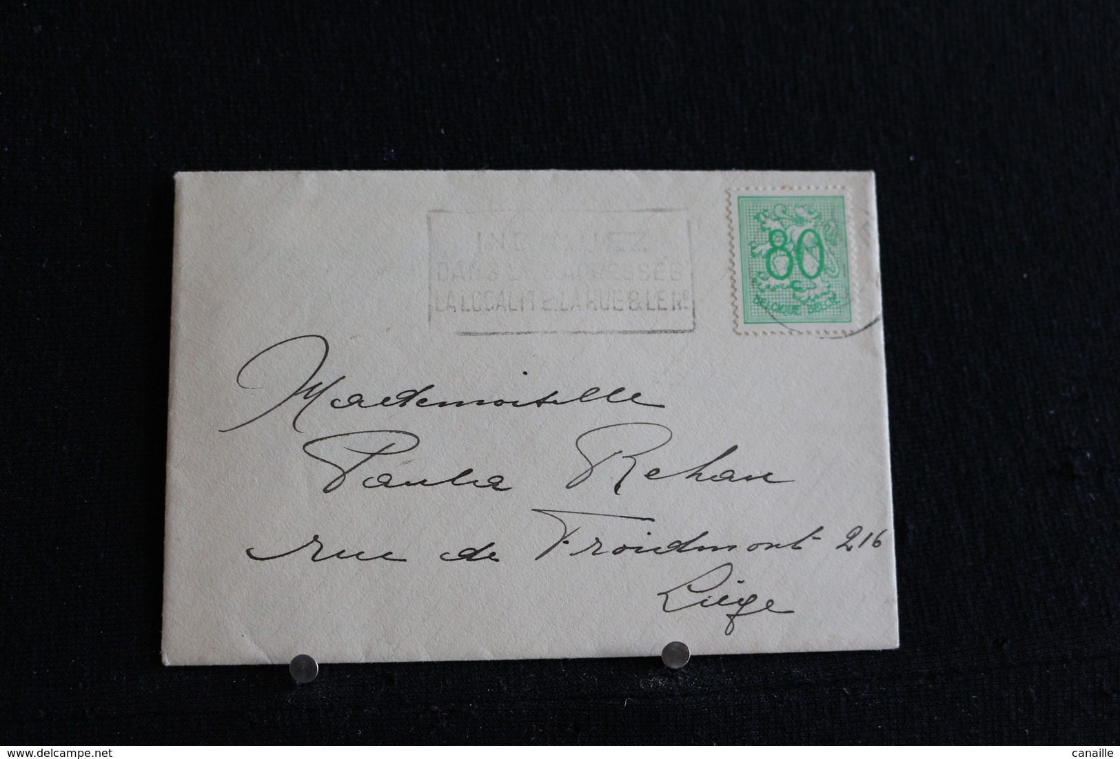 Tu-44 / Marcophilie (Lettres) - Enveloppe, Lettre Du Dendiste E. Rahier, Quai De L'ourthe Envoie De Liège - Belgique - Bureaux De Passage