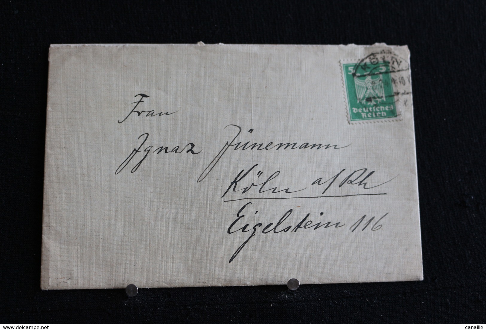 Tu-45 / Marcophilie (Lettres) - Enveloppe, Lettre  Envoie De Köln (Allemagne ) Ver Köln 1924 - Belgique - Doorgangstempels