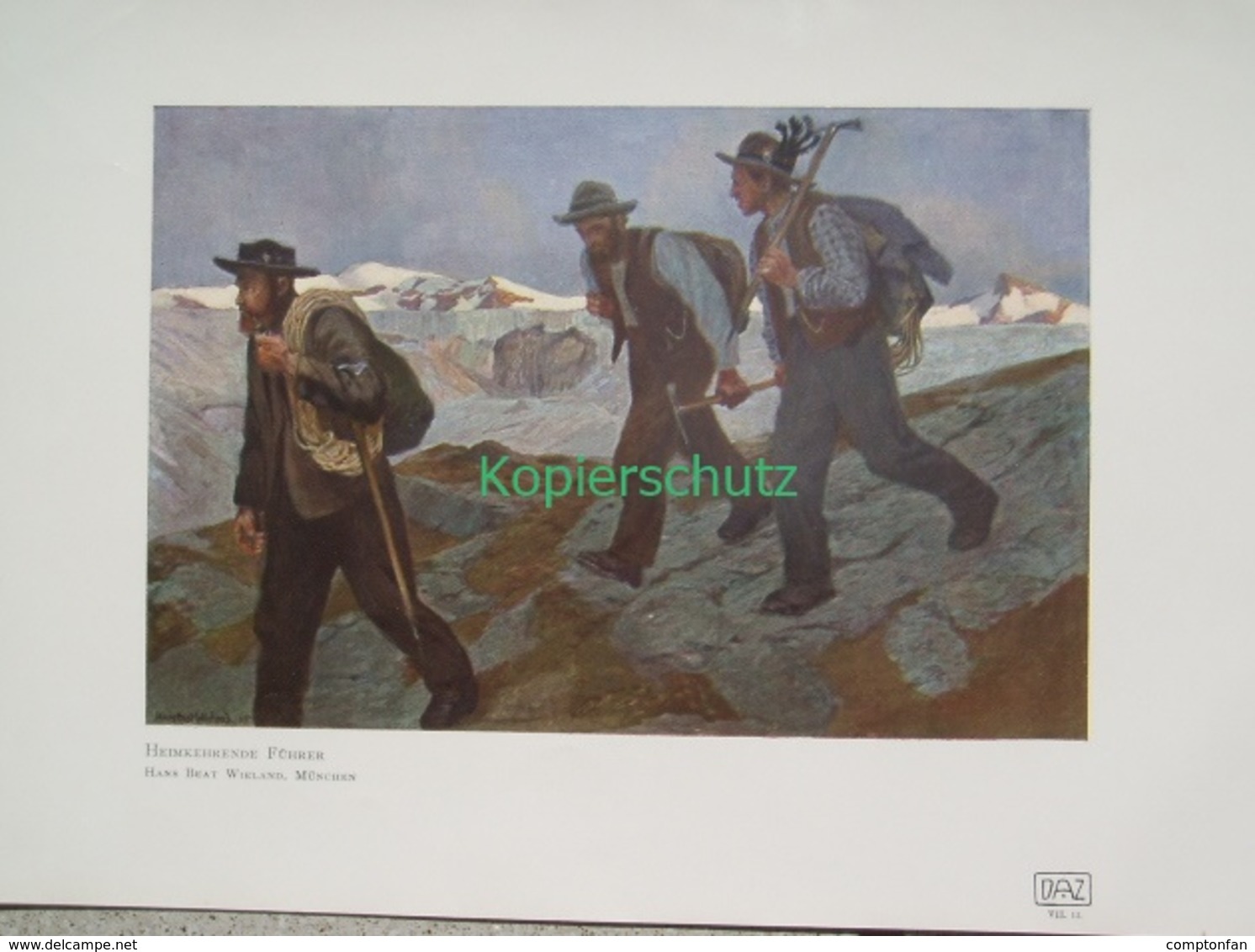 D101 209-2 Wieland: Bergführer Berge Gebirge Farbdruck 1907 !! - Sonstige & Ohne Zuordnung