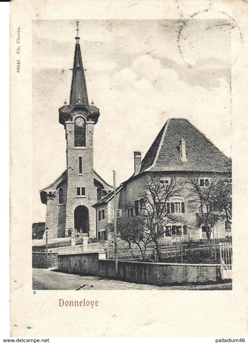 VAUD DONNELOYE  - L'Eglise - 02.11.1903 - Ch. Ciocca, No 66545 - Vers Monts De Corsier Et Tampon Chardonne - Chardonne