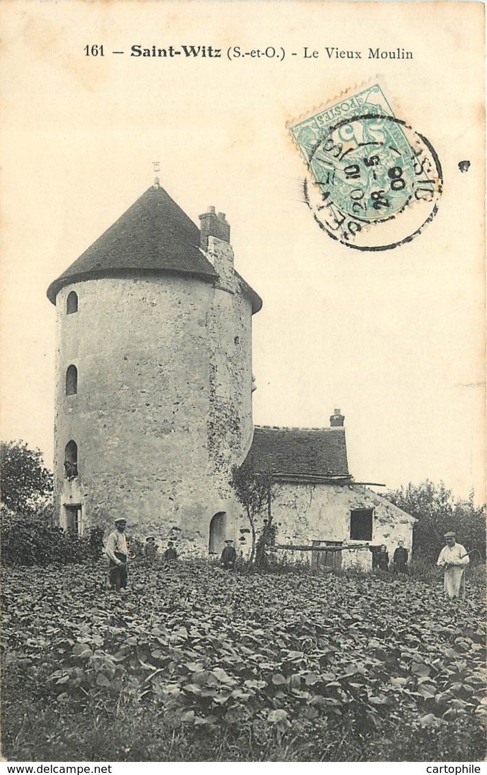 95 - SAINT WITZ - Le Vieux Moulin à Vent En 1906 - Saint-Witz