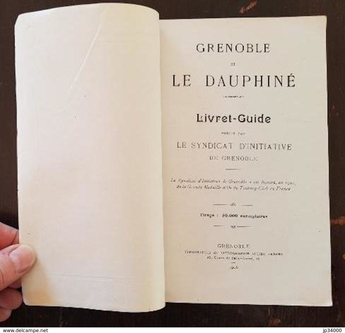 SYNDICAT D'INITIATIVE DE GRENOBLE ET DU DAUPHINE 1906. Bel état. (régionalisme) - Rhône-Alpes