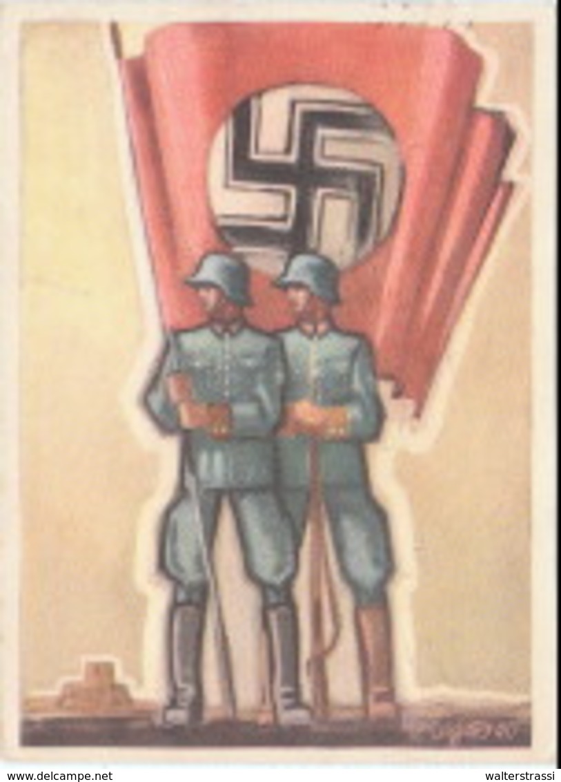 Propaganda Karte , " Tag Der Deutschen Polizei " SS - Weltkrieg 1939-45