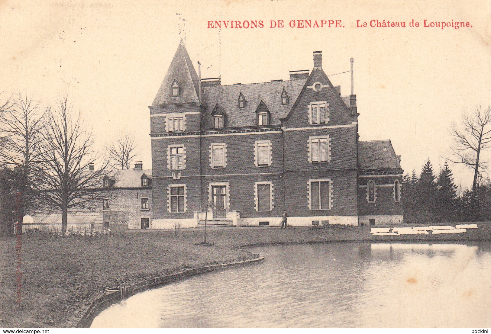 Environs De Genappe - Le Château De Loupoigne - Très Belle Carte Animée  - état Voir Scan. - Nivelles