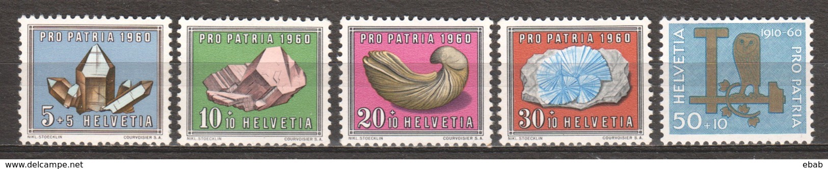 Switzerland 1960 Mi 714-718 MNH PRO PATRIA - Unused Stamps