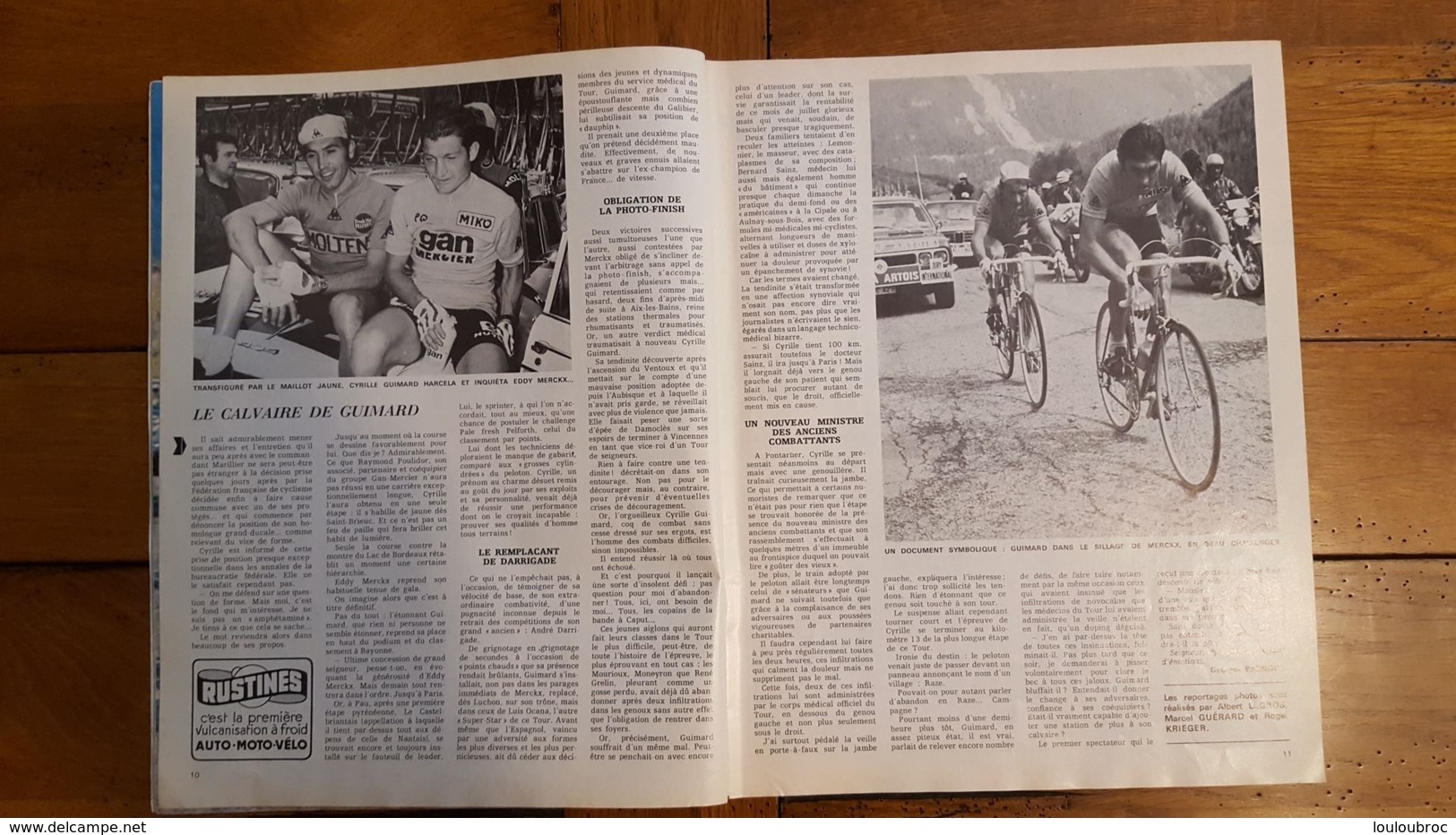 L'EQUIPE CYCLISME  JUILLET 1972  LE TOUR COMPLET 1972 - Sport